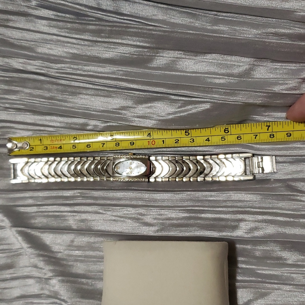 VECCELI Silver & Rhinestone Watch - Picture 2 of 5